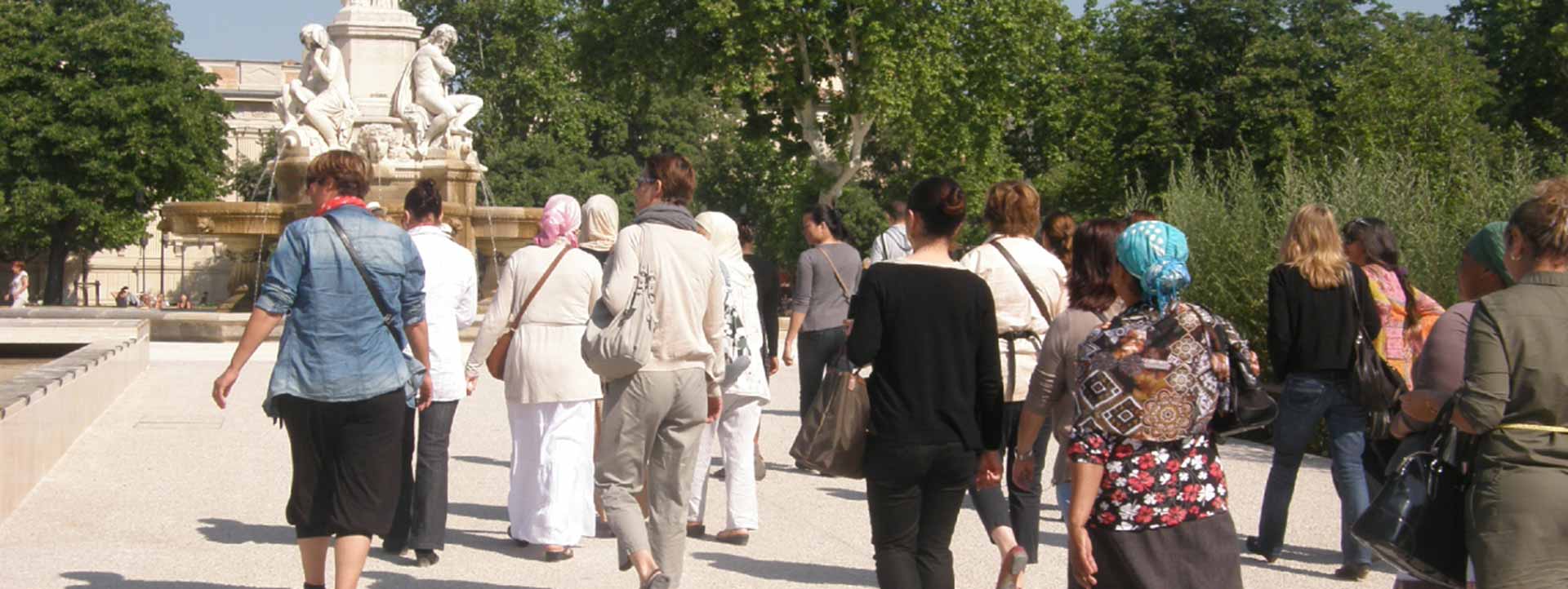 L'esplanade à Nimes - Association Quartier Libre